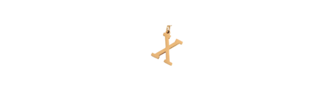 X - Preppy Gold Letter