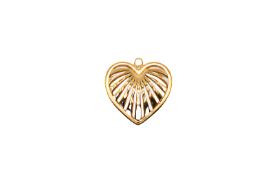 Gold Vent Heart