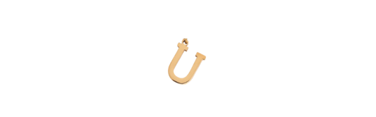 U - Preppy Gold Letter