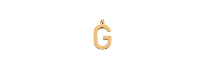 G - Preppy Gold Letter