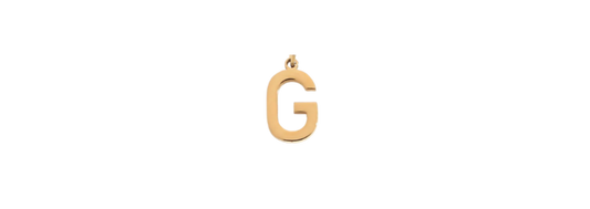 G - Preppy Gold Letter