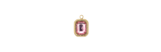 Pink Glass Rectangle