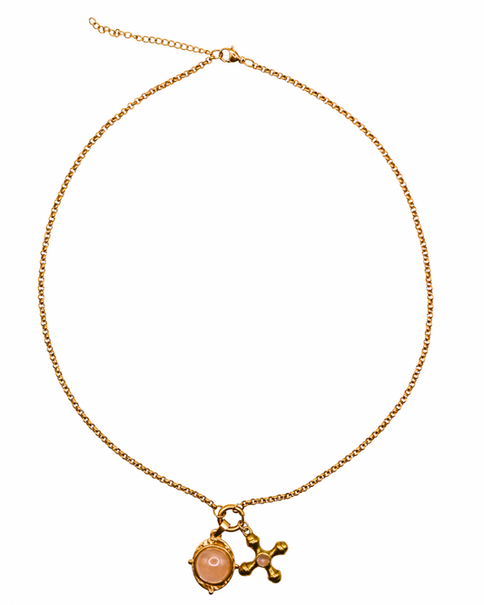 The Georgiana Double Charm Necklace